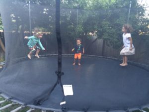 Everybody loves the trampoline!